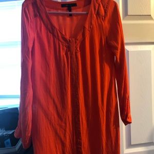 Long sleeve shift dress